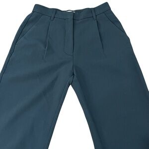 Abercrombie Quinn Tailored Trousers Navy Blue Size 26 2 Short Straight Leg